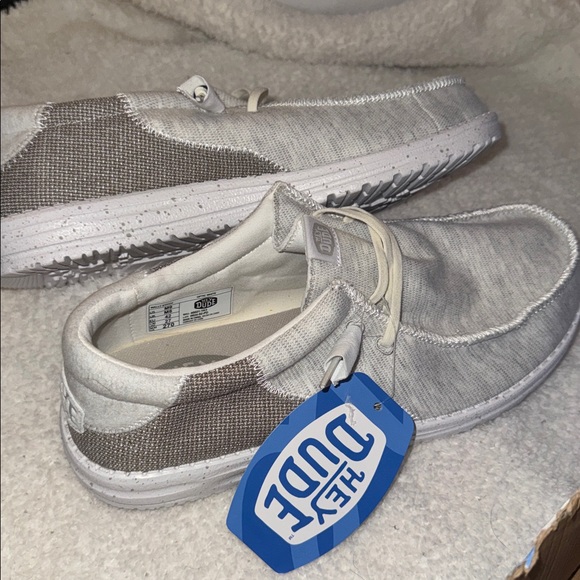 Men’s Hey Dude’s Wally Stitch Optic White 40021-1K3 - Picture 4 of 10